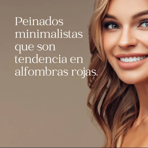 Peinados minimalistas que son tendencia en alfombras rojas.